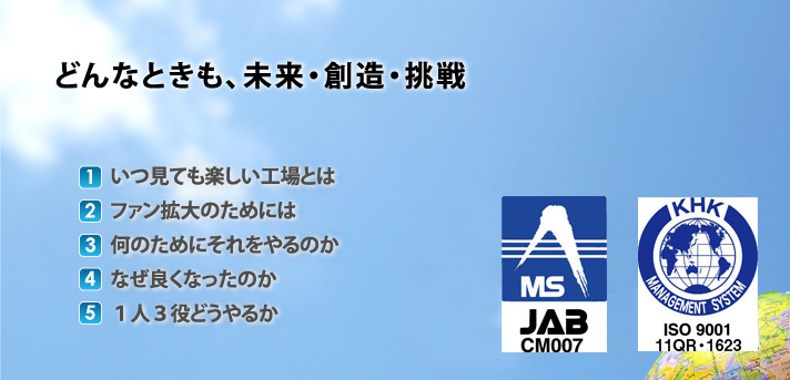 どんなときも、未来・創造・挑戦
