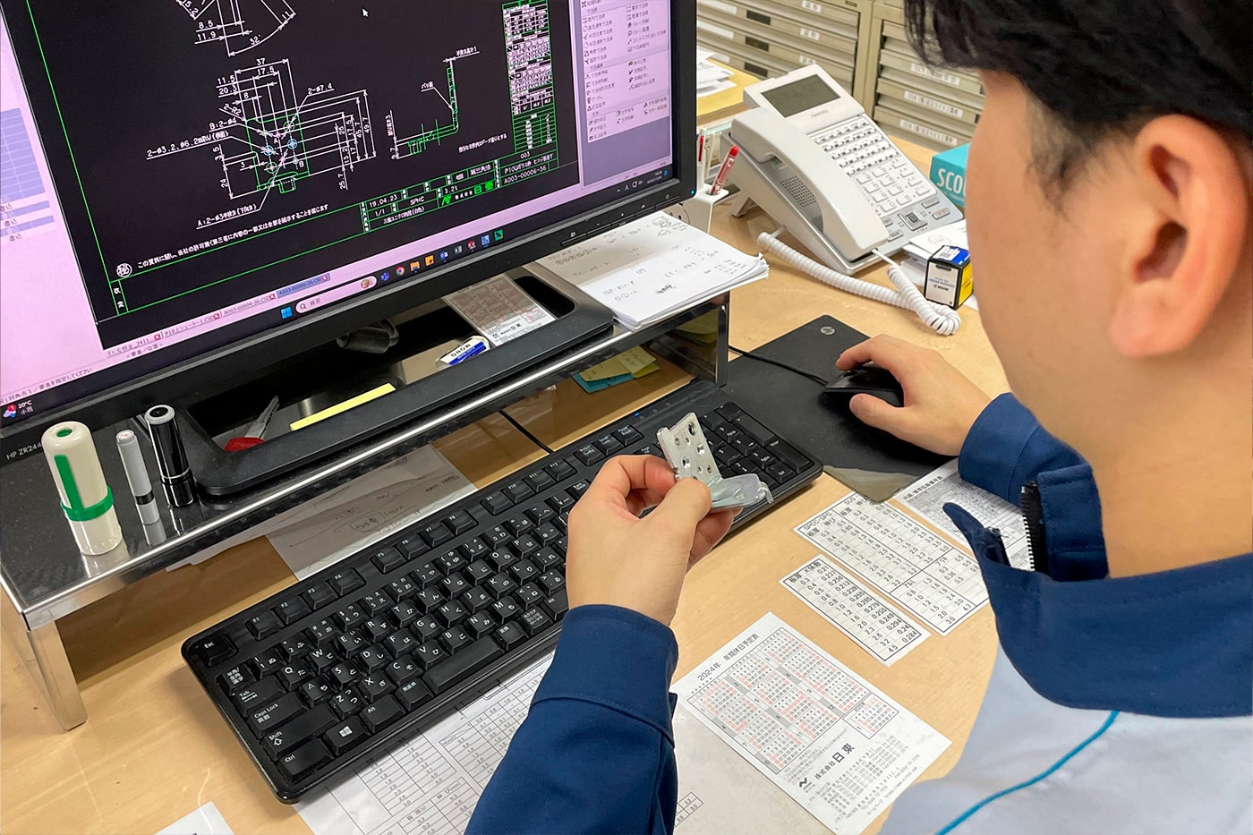 試作品製造から量産まで一貫体制でものづくりに取り組める体制がある。